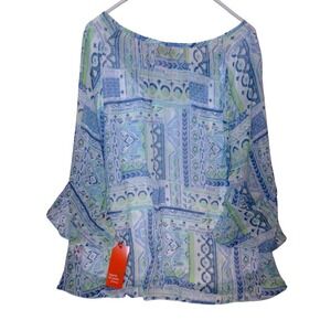 Hearts of Palm Woman Women's Patterned Blouse NWT